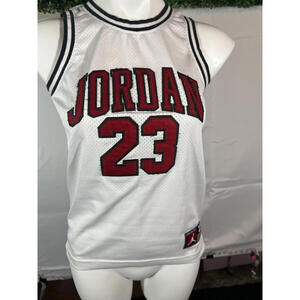 Jordan 23 White Basketball Jersey Tank Top